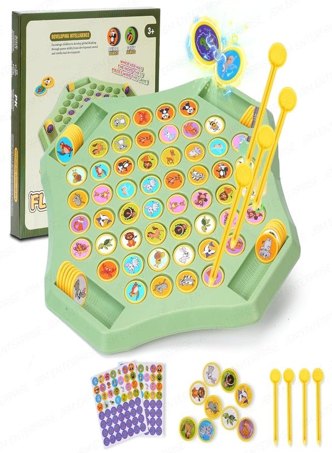 FEDDE Animal Memory Flip Chess Game - Montessori Matching Puzzle Board for Kids | Fun & Educational Travel Game for Toddlers, Preschoolers & Kindergarten Learning Activities | Gift for All - Image 1